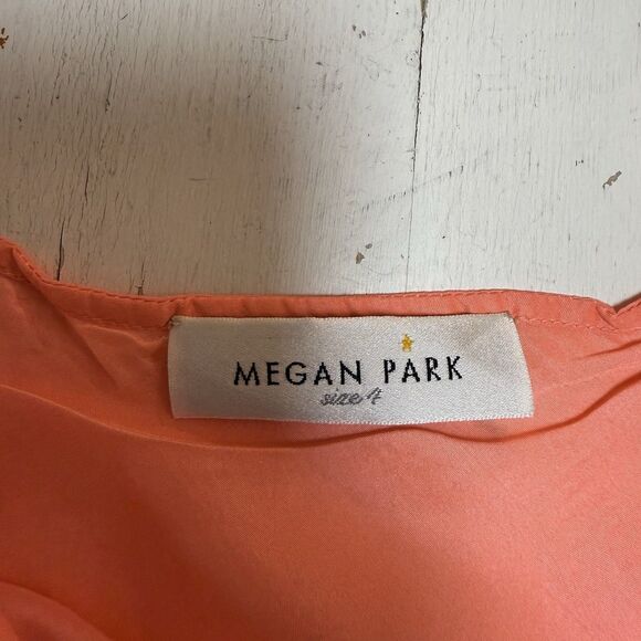 MEGAN PARK Size M 100% Silk Slip Dress Spaghetti Strap Mini Australian Designer - Picture 12 of 15
